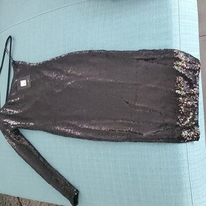 FIONA SEQUINS ONE SHOULDER DRESS XS